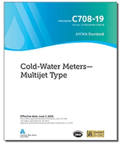 Паперова книга «AWWA C708-19 Cold-Water Meters: Multijet Type», автор Американська асоціація водопровідних споруд - фото №1