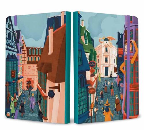 Паперова книга «Harry Potter: Exploring Diagon Alley Softcover Notebook», автор Insight Editions - фото №1