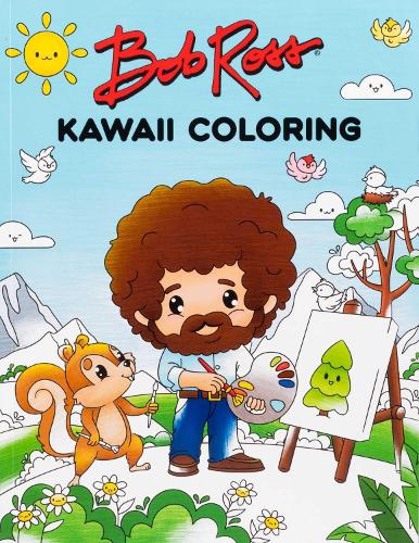 Бумажная книга «Bob Ross Kawaii Coloring», автор Редакторы Thunder Bay Press - фото №1