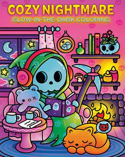 Паперова книга «Cozy Nightmare Glow-in-the-Dark Coloring», автор Редактори Thunder Bay Press - фото №1
