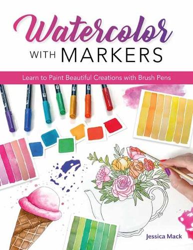 Бумажная книга «Watercolor with Markers», автор Джессика Мак - фото №1
