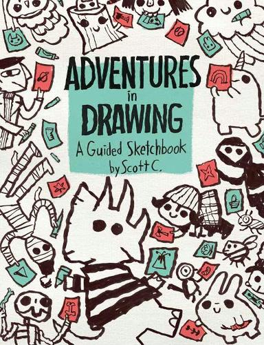 Бумажная книга «Adventures in Drawing: A Guided Sketchbook», автор Скотт Кэмпбелл - фото №1