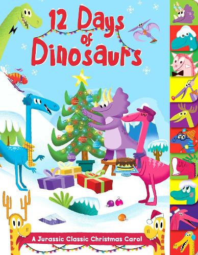 Паперова книга «12 Days of Dinosaurs: A Jurassic Classic Christmas Carol», автор Меггі Фішер - фото №1