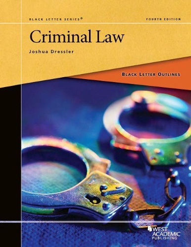 Бумажная книга «Black Letter Outline on Criminal Law», автор Джошуа Дресслер - фото №1