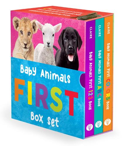 Бумажная книга «Baby Animals First Box Set: 123, ABC, Colors», автор Александра Клэр - фото №1