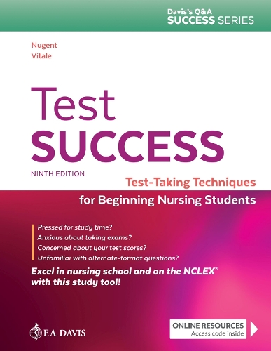 Паперова книга «Test Success: Test-Taking Techniques for Beginning Nursing Students», авторів Барбара А. Вітале, Патриція М. Нуджент - фото №1