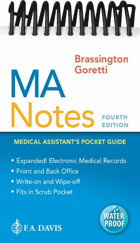 Паперова книга «MA Notes: Medical Assistant's Pocket Guide», авторів Чері Горетті, Сінді Брассінгтон - фото №1