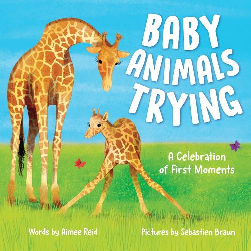 Паперова книга «Baby Animals Trying: A Celebration of First Moments», автор Емі Рейд - фото №1
