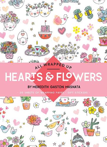 Паперова книга «All Wrapped Up: Hearts & Flowers: A Wrapping Paper Book», автор Мередіт Гастон Масната - фото №1