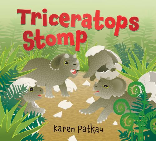 Паперова книга «Triceratops Stomp», автор Карен Паткау - фото №1