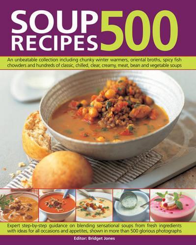 Паперова книга «500 Soup Recipes», автор Бріджит Джонс - фото №1