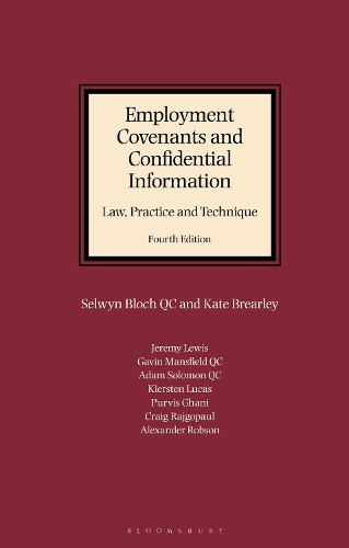 Паперова книга «Employment Covenants and Confidential Information: Law, Practice and Technique», авторів Кейт Брірлі, Селвін Блок - фото №1