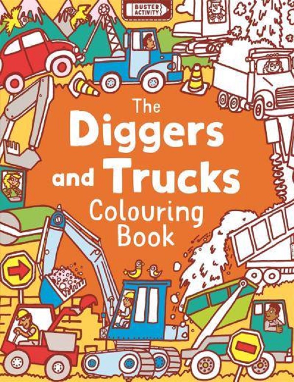 Бумажная книга «The Diggers and Trucks Colouring Book», автор Крис Дикасон - фото №1