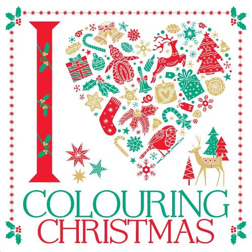 Паперова книга «I Heart Colouring Christmas», авторів Емілі Тумі, Ліззі Престон, Сара Уейд - фото №1