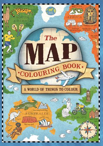 Паперова книга «The Map Colouring Book: A World of Things to Colour», автор Наталі Г'юз - фото №1