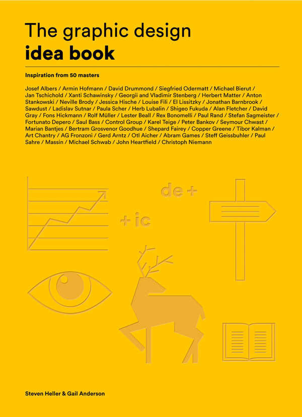 Паперова книга «The Graphic Design Idea Book», автор Стівен Хеллер - фото №1