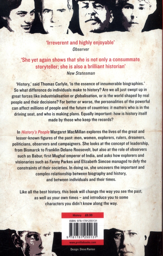 Бумажная книга «History's People : Personalities and the Past», автор Маргарет Макмиллан - фото №1