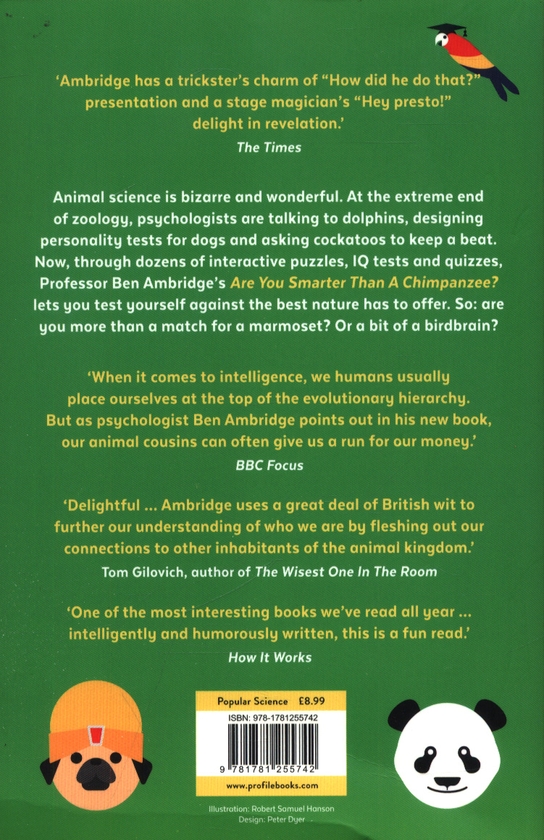 Бумажная книга «Are You Smarter Than A Chimpanzee?», автор Бен Амбридж - фото №1