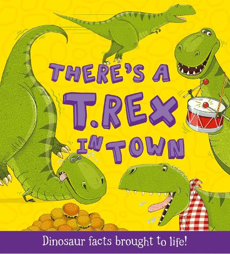 Паперова книга «There's a T-Rex in Town: Dinosaur Facts Brought to Life!», автор Рут Саймонс - фото №1
