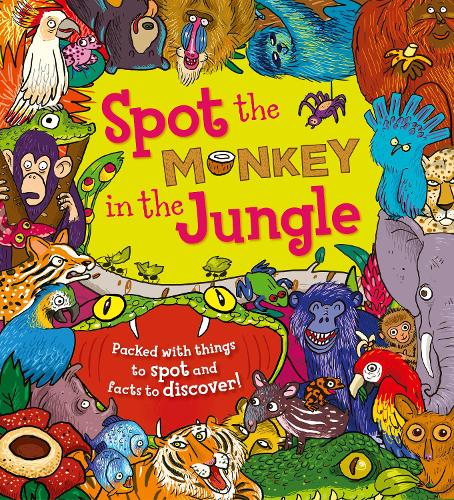 [object Object] «Spot the Monkey in the Jungle: Packed with things to spot and facts to discover!», автор Стелла Мейдмент - фото №1