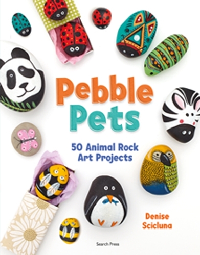 Паперова книга «Pebble Pets: 50 Animal Rock Art Projects», автор Деніз Сціклуна - фото №1