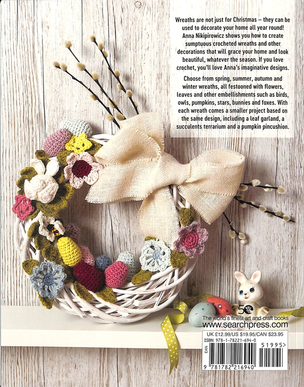Бумажная книга «Crocheted Wreaths for the Home», автор Анна Никипирович - фото №1