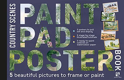 Бумажная книга «Paint Pad Poster Book: Country Scenes: 5 Beautiful Pictures to Frame or Paint», авторов Джефф Керси, Кит Фенвик, Терри Харрисон - фото №1