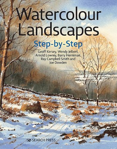 Паперова книга «Watercolour Landscapes Step-by-Step», авторів Арнольд Лоурі, Баррі Герніман, Джефф Керсі, Джо Дауден, Рей Кемпбелл Сміт, Венді Джелберт - фото №1
