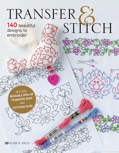 Паперова книга «Transfer & Stitch: 140 Beautiful Designs to Embroider», авторів Каріна Енвольдсен-Гарріс, Леслі Тейлор, Мікаела Лірнер, Саллі МакКоллін - фото №1