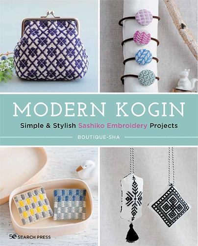 Паперова книга «Modern Kogin: Simple & Stylish Sashiko Embroidery Projects», автор Бутік-ша - фото №1