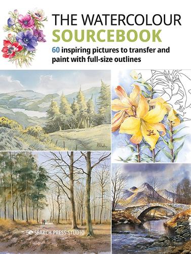 Бумажная книга «The Watercolour Sourcebook: 60 Inspiring Pictures to Transfer and Paint with Full-Size Outlines», автор Search Press Studio - фото №1