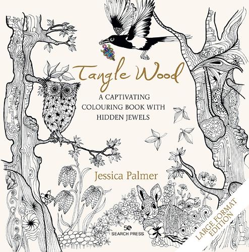 Бумажная книга «Tangle Wood (large format edition): A Captivating Colouring Book with Hidden Jewels», автор Джессика Палмер - фото №1