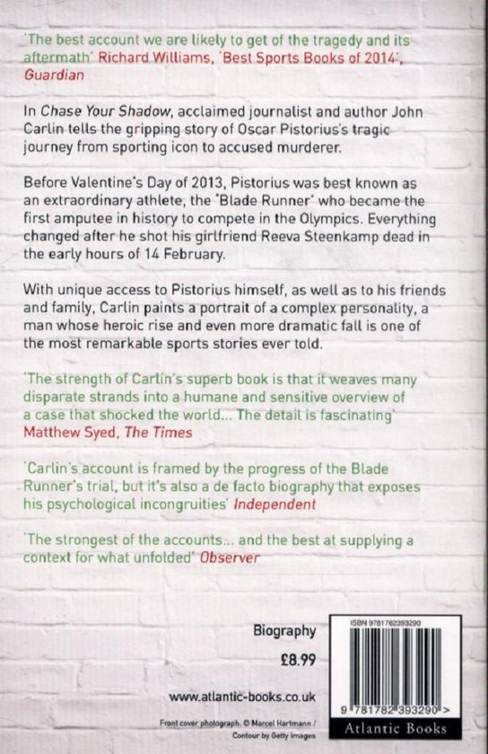Бумажная книга «Chase Your Shadow. The Trials of Oscar Pistorius», автор Джон Карлин - фото №1