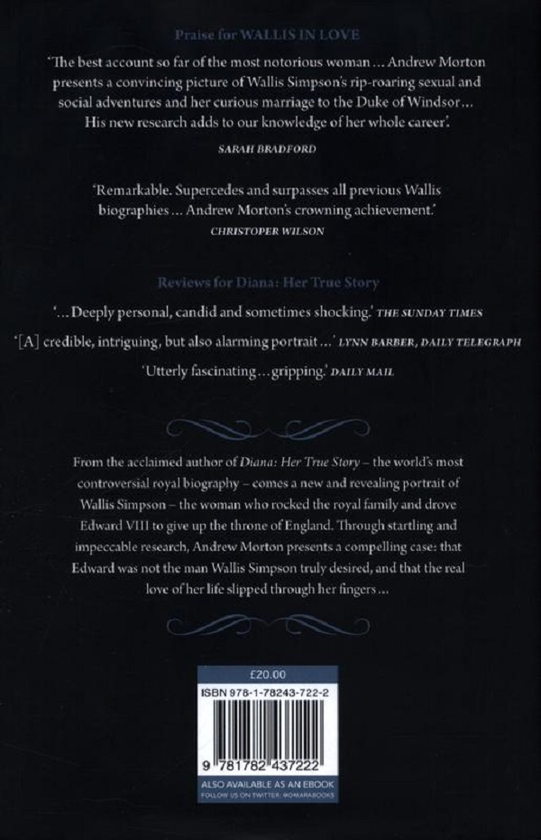 Бумажная книга «Wallis in Love. The untold true passion of the Duchess of Windsor», автор Эндрю Мортон - фото №1
