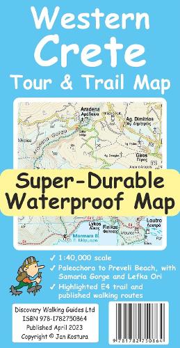 Бумажная книга «Western Crete Tour & Trail Super-Durable Map», автор Ян Костура - фото №1