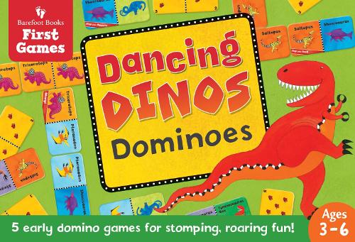 Бумажная книга «Dancing Dinos Dominoes», автор Barefoot Books - фото №1