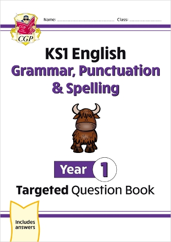 Бумажная книга «KS1 English Year 1 Grammar, Punctuation & Spelling Targeted Question Book (with Answers)», автор CGP Books - фото №1