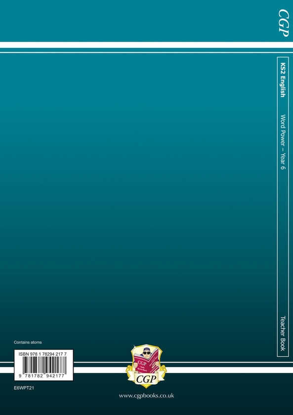 Paper book «KS2 English Word Power: Year 6 Teacher Book», author CGP Books / CGP Books / - фото №1