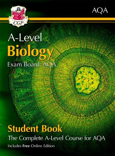 [object Object] «A-Level Biology for AQA: Year 1 & 2 Student Book with Online Edition: course companion for the 2025 and 2026 exams», автор CGP Books - фото №1