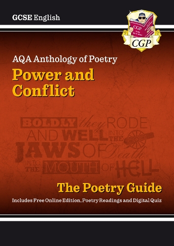 [object Object] «GCSE English AQA Poetry Guide - Power & Conflict Anthology inc. Online Edition, Audio & Quizzes: for the 2025 and 2026 exams», автор CGP Books - фото №1
