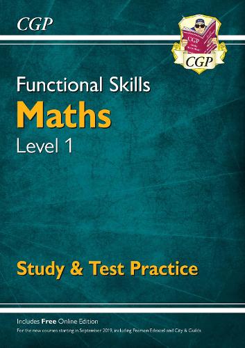 Бумажная книга «Functional Skills Maths Level 1 - Study & Test Practice», автор CGP Books - фото №1
