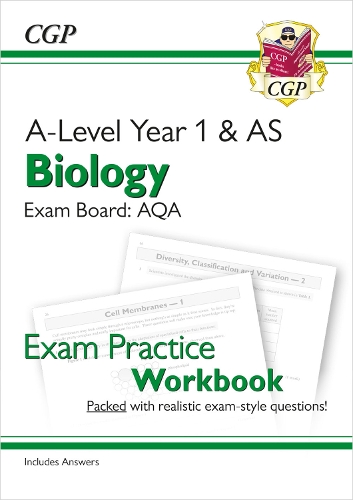 [object Object] «A-Level Biology: AQA Year 1 & AS Exam Practice Workbook - includes Answers», автор CGP Books - фото №1