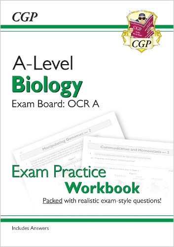 [object Object] «A-Level Biology: OCR A Year 1 & 2 Exam Practice Workbook - includes Answers», автор CGP Books - фото №1