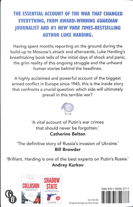 Бумажная книга «Invasion. russia's bloody war and Ukraine's fight for survival», автор Люк Хардинг - фото №1