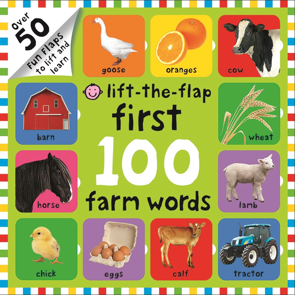 Бумажная книга «First 100 Lift The Flap Farm Words», автор Роджер Придди - фото №1