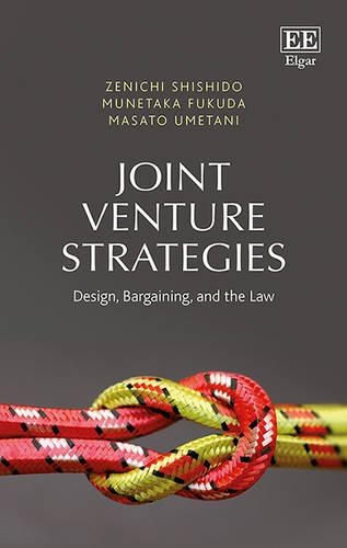 Бумажная книга «Joint Venture Strategies: Design, Bargaining, and the Law», авторов Масато Уметани, Мунетака Фукуда, Дзэнити Шишидо - фото №1