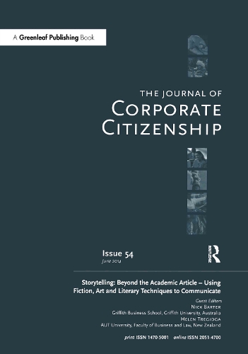 Паперова книга «Storytelling: Beyond the Academic Article – Using Fiction, Art and Literary Techniques to Communicate: A special theme issue of The Journal of Corporate Citizenship (Issue 54)» - фото №1
