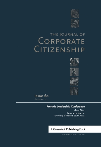 Бумажная книга «Pretoria Leadership Conference: A special theme issue of The Journal of Corporate Citizenship (Issue 60)» - фото №1