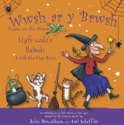 Паперова книга «Wwsh ar y Brwsh - Llyfr codi'r llabedi / Room on the Broom - A lift-the-flap book: Room on the Broom - A lift-the-flap book», автор Джулія Дональдсон - фото №1