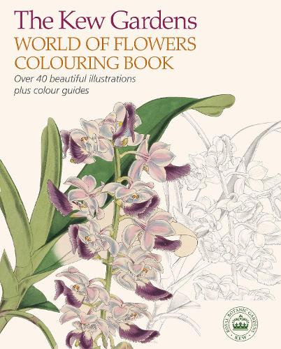 Бумажная книга «The Kew Gardens World of Flowers Colouring Book: Over 40 Beautiful Illustrations Plus Colour Guides» - фото №1
